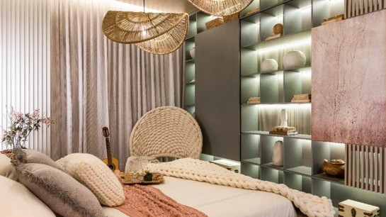 Quarto da Artista - projeto da Criare na CASACOR PR 2024